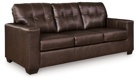 Santorine - Sofa - Leather Match - Dark Brown