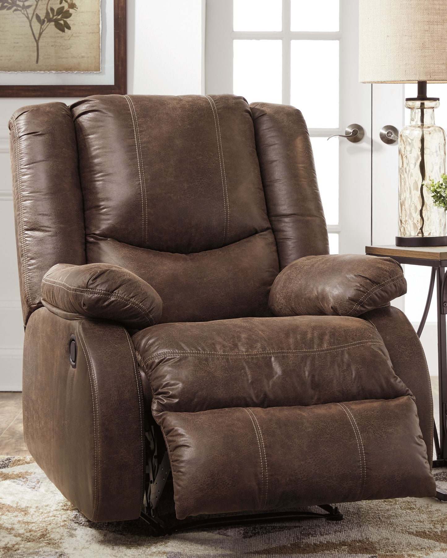 Bladewood - Zero Wall Recliner - Faux Leather - Coffee
