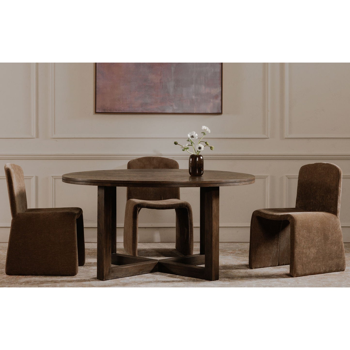 Joel - Dining Table - Dark Brown