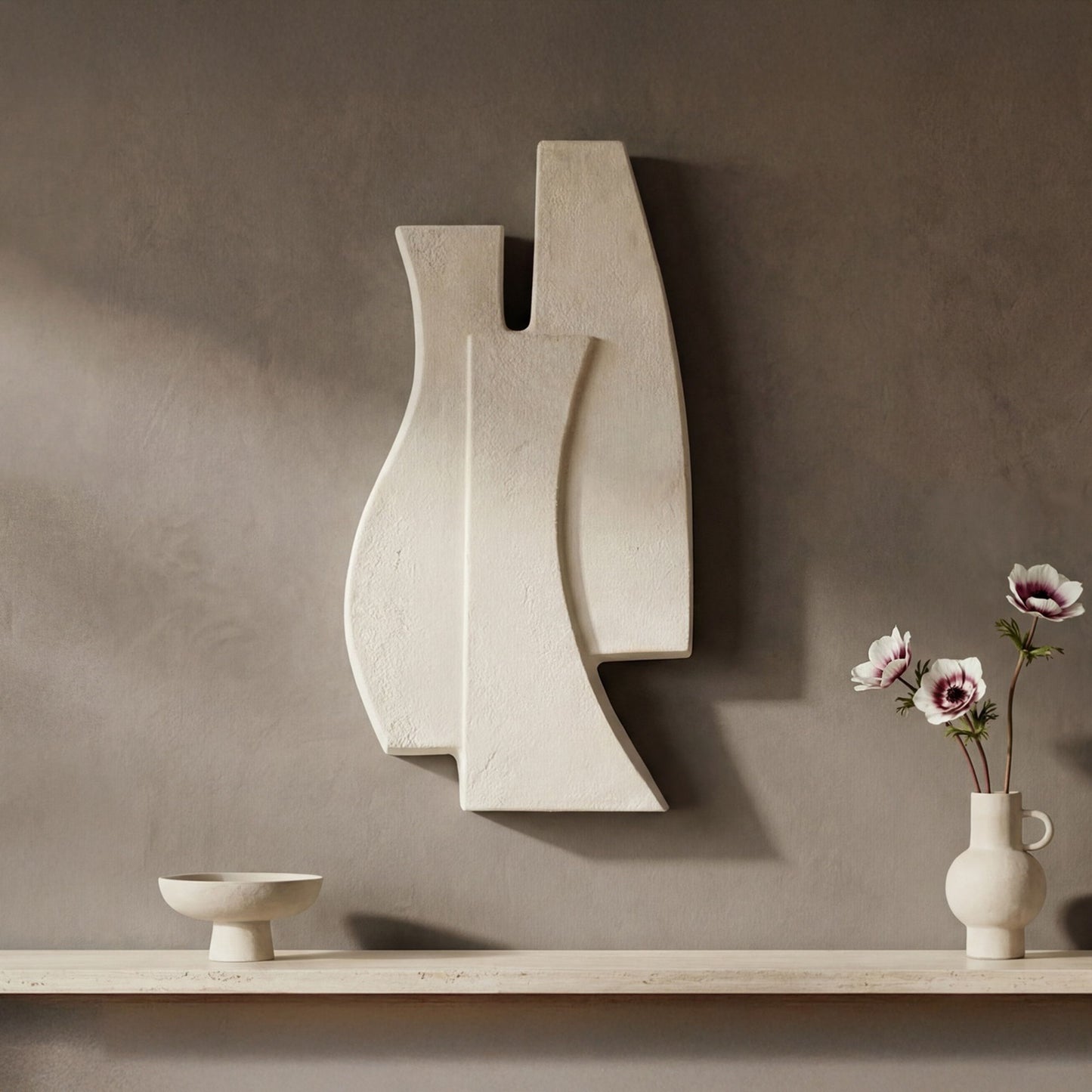 Ola - Wall Sculpture - Beige