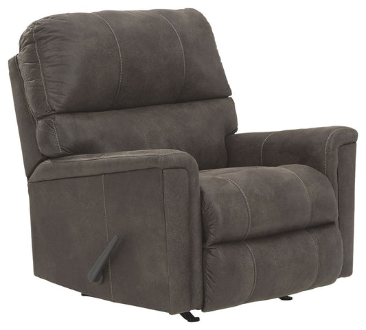 Navi - Rocker Recliner - Faux Leather - Smoke