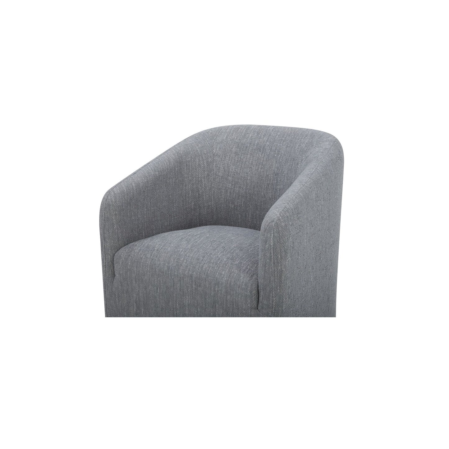 Sandy - Fabric Rolling Dining Chair - Gray