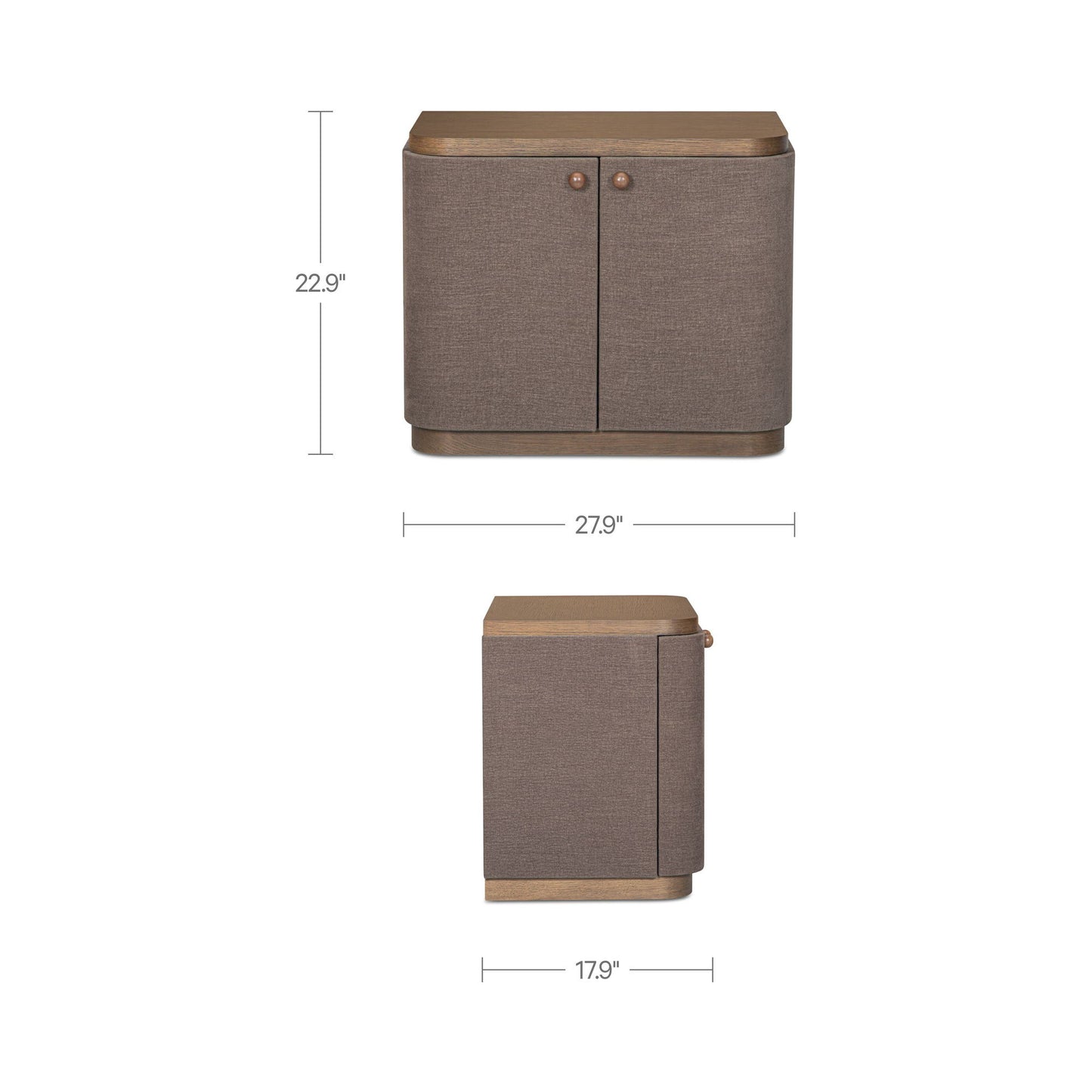 Simone - Nightstand - Brown