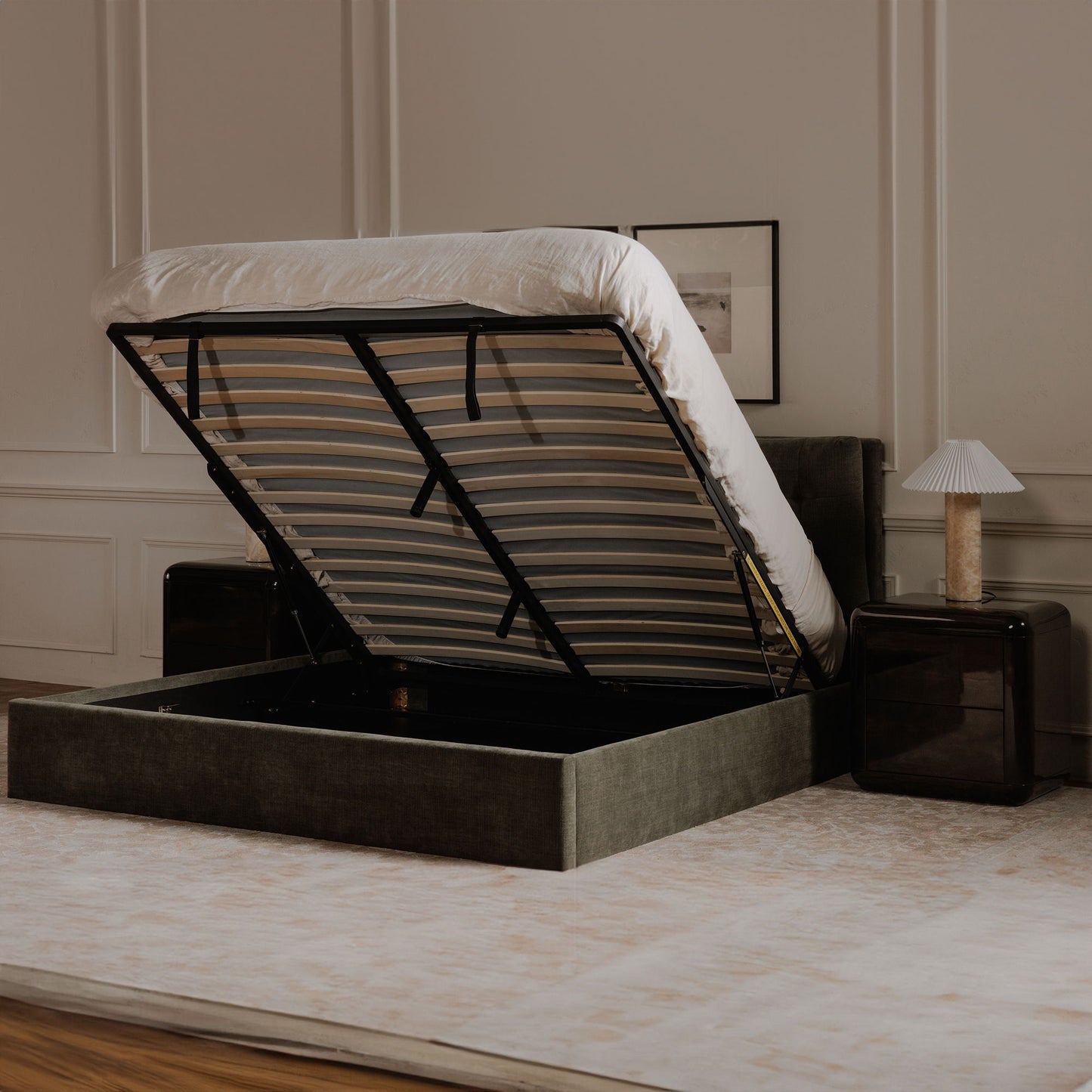 Sebastion - Queen Storage Bed - Green