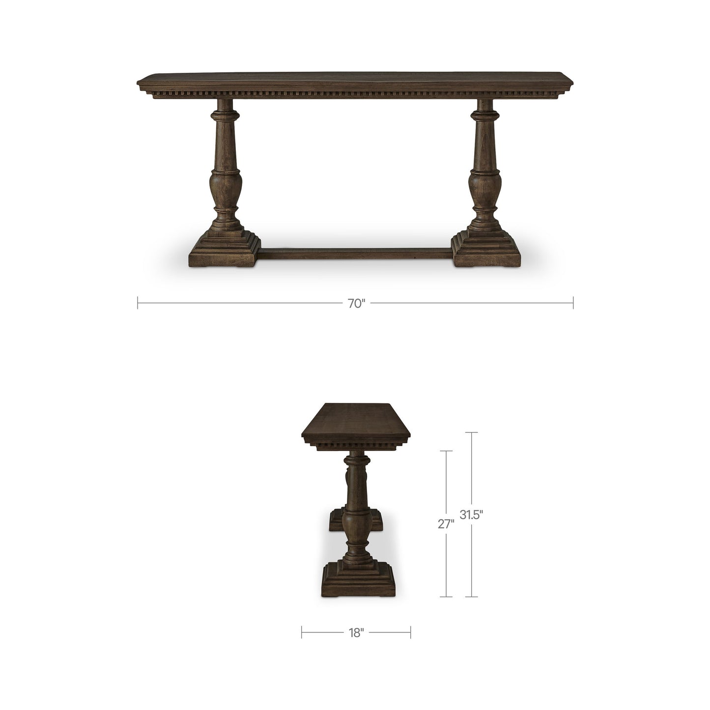 Everson - Console Table - Brown