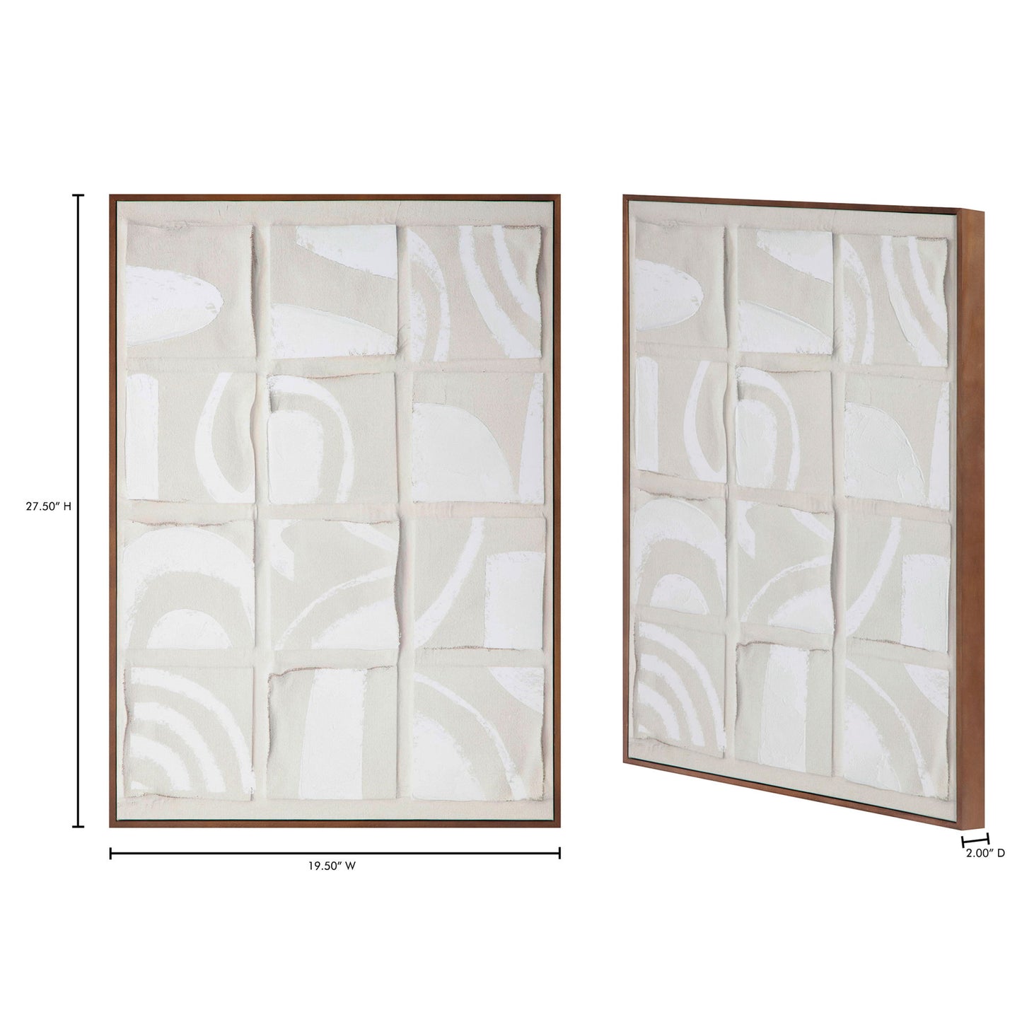 Unfold - 1 Framed Print - White