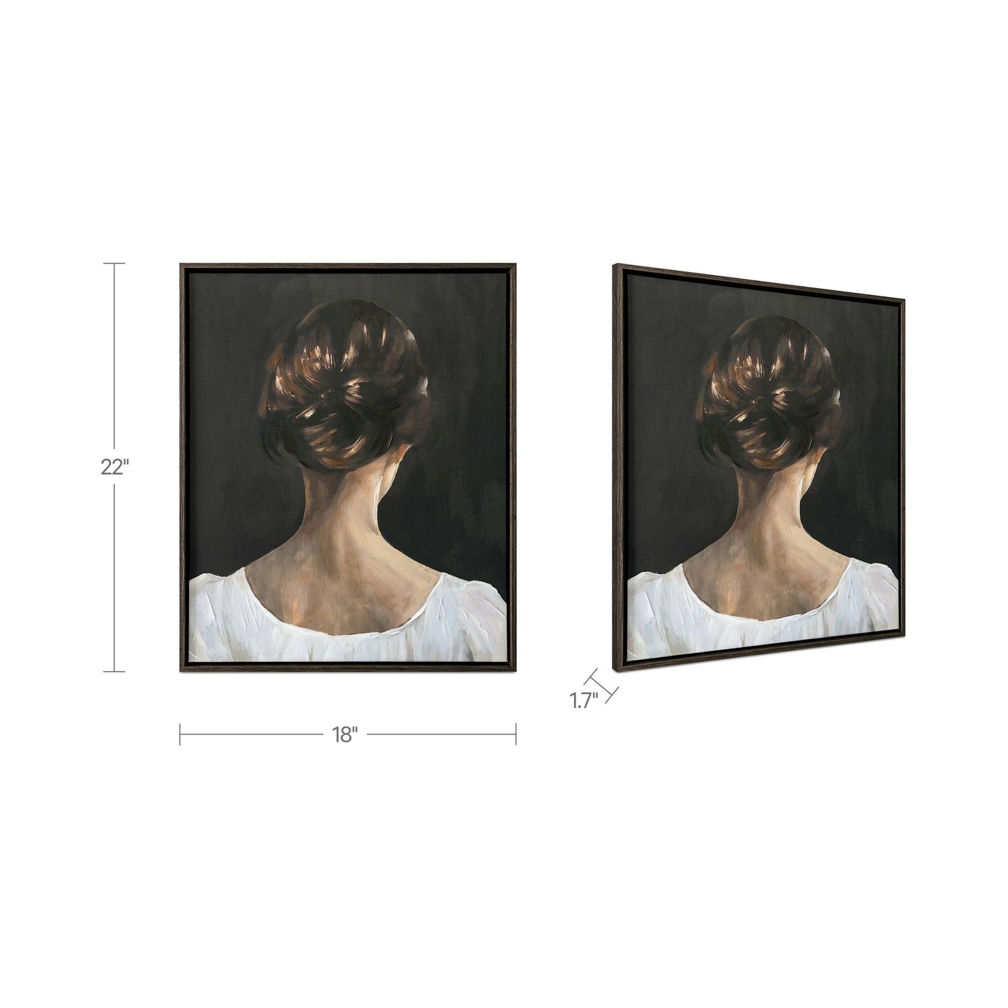 Intrepid - Framed Painting - Black