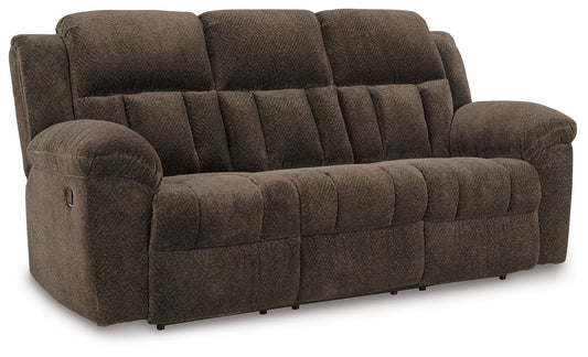 Frohn - Reclining Sofa - Fabric - Chocolate