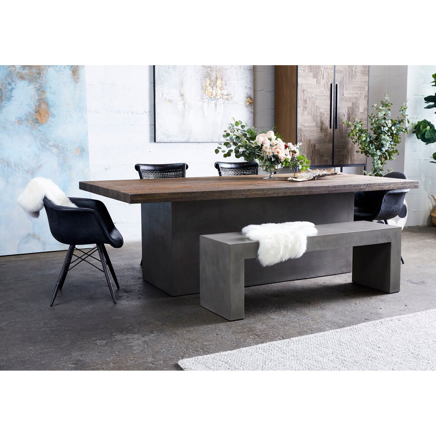 Lazarus - Outdoor Bench - Gray