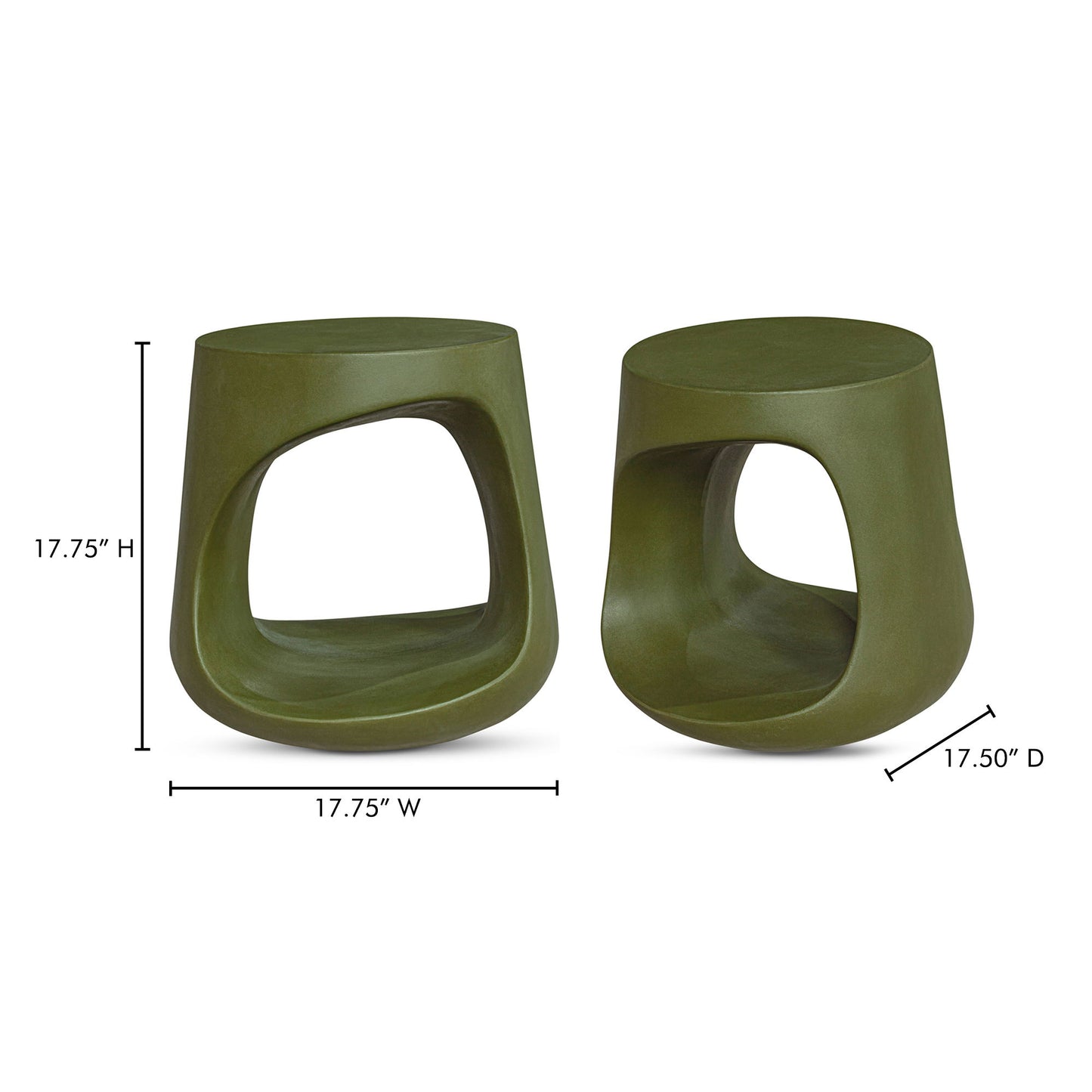 Rothko - Outdoor Stool - Dark Green