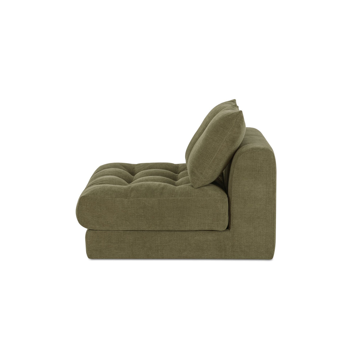 Davie - Slipper Chair - Olive Green