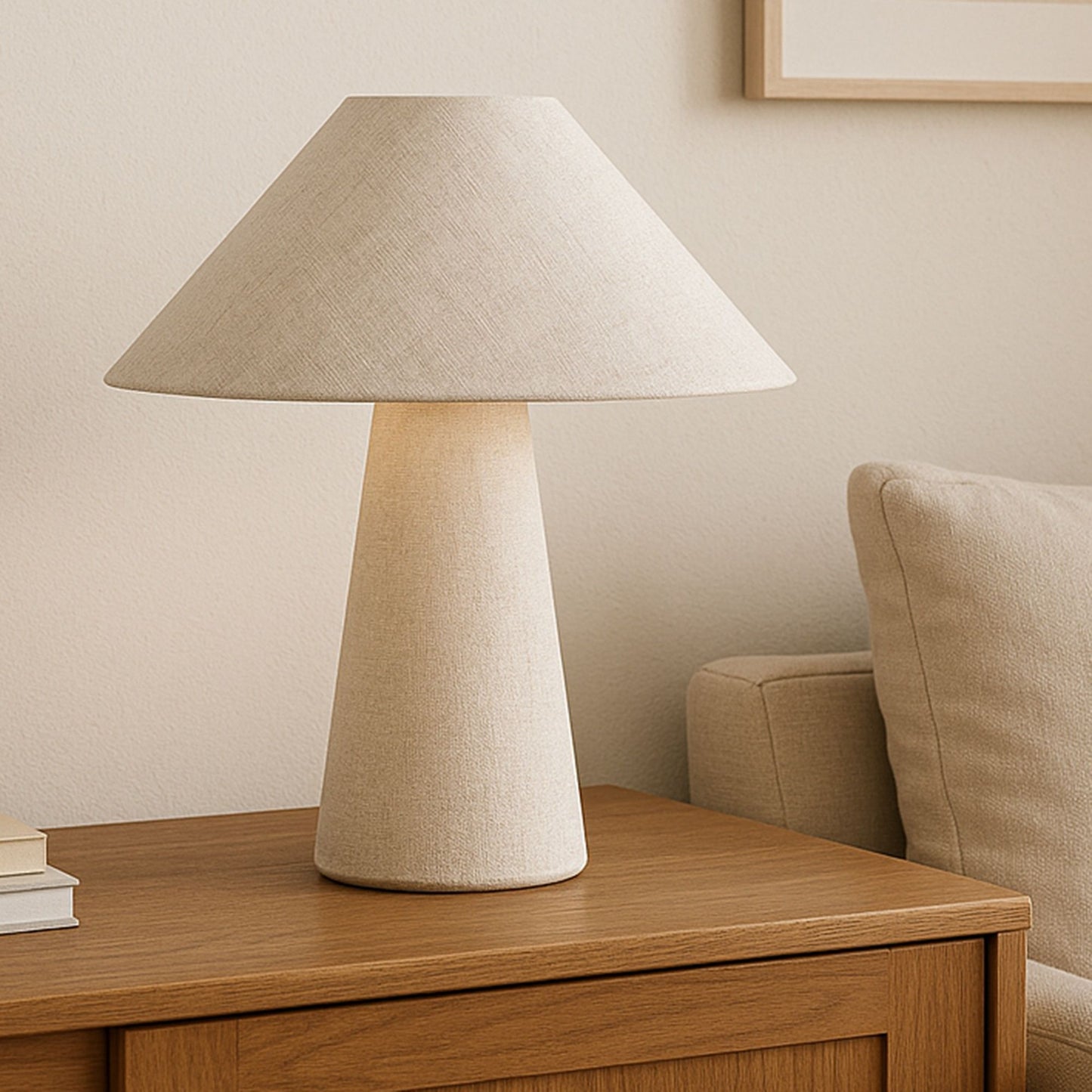 Nori - Table Lamp - Flecked White