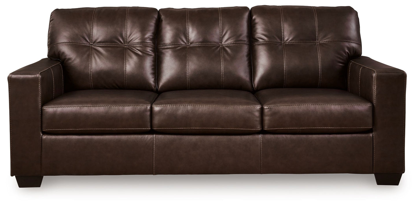 Santorine - Sofa - Leather Match - Dark Brown