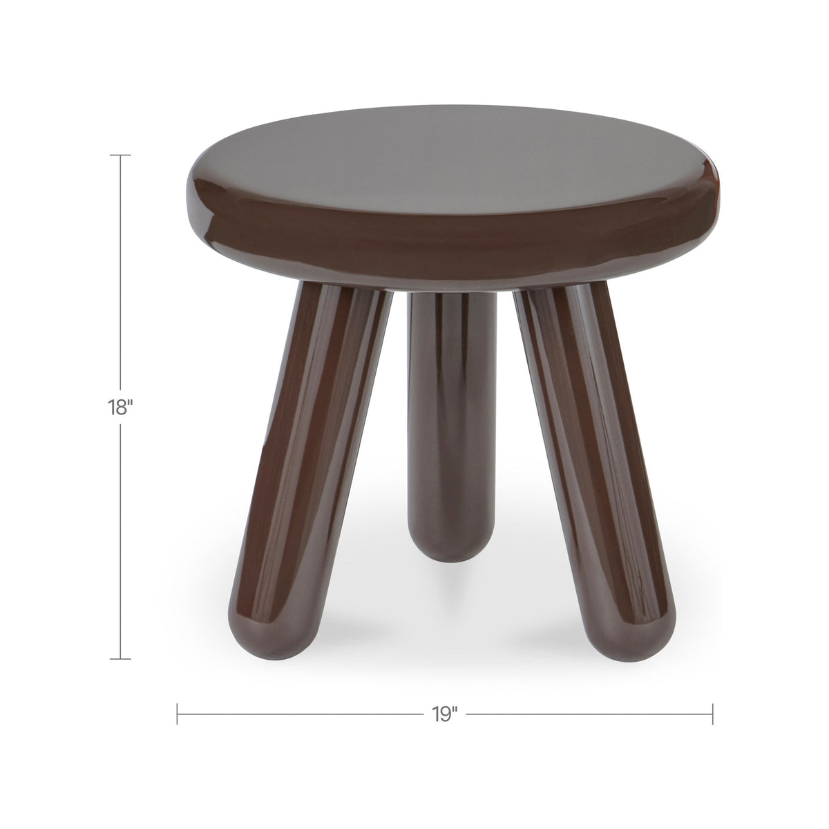Joy - Accent Table - Dark Brown