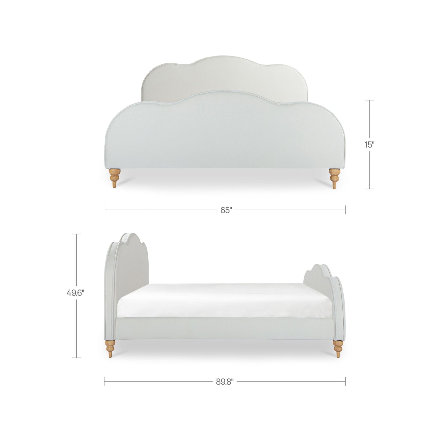 Jacqueline - Queen Panel Bed - White