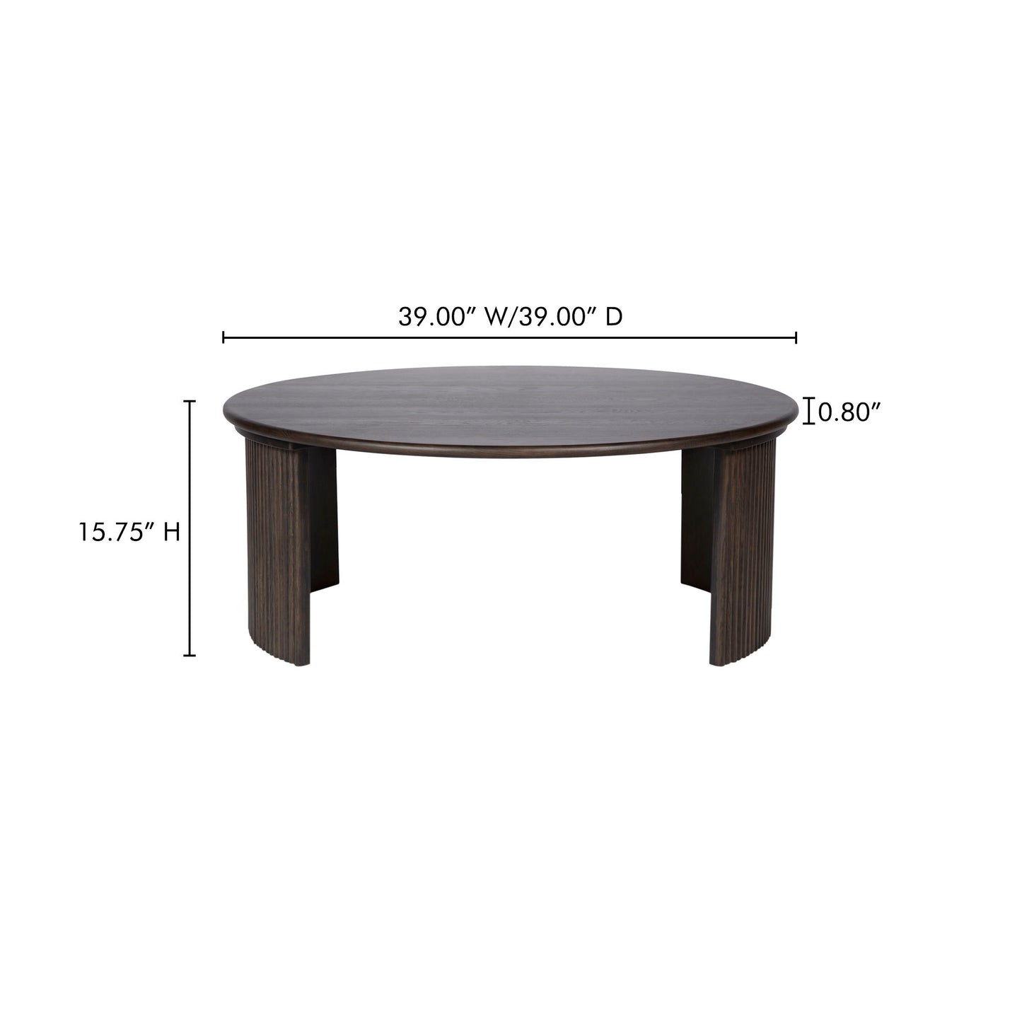 Penny - Large Coffee Table - Dark Brown