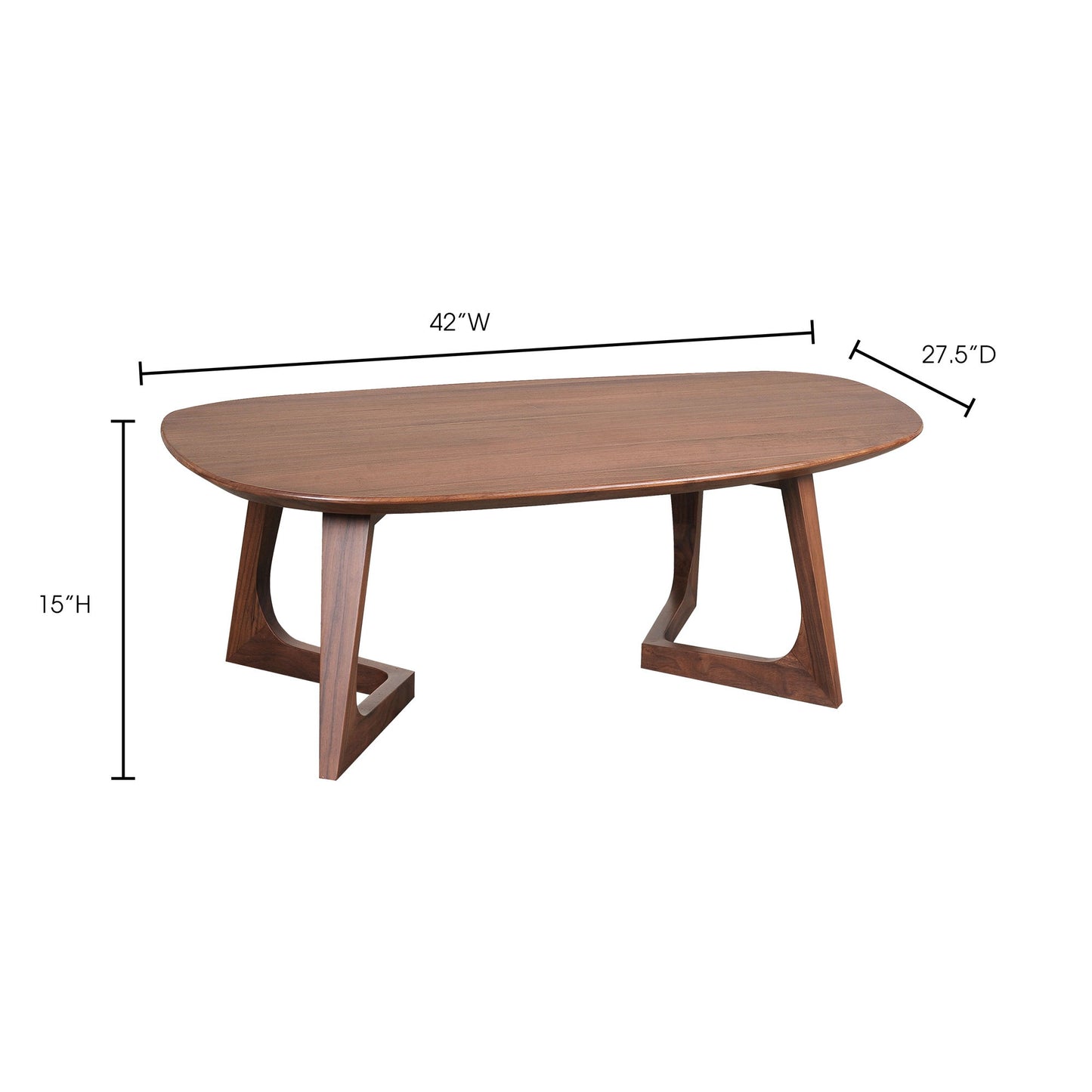 Godenza - Small Coffee Table - Natural Walnut