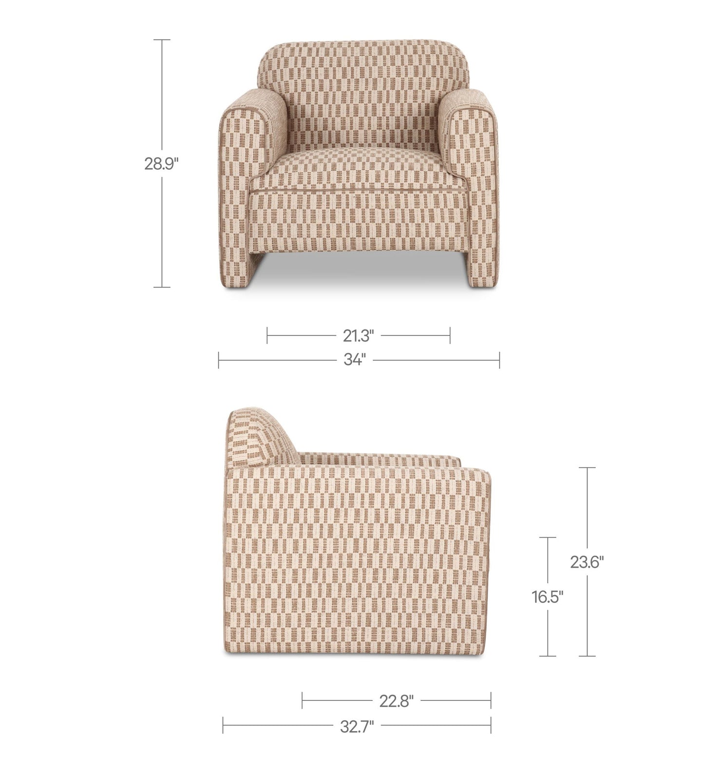 Leo - Accent Chair - Taupe