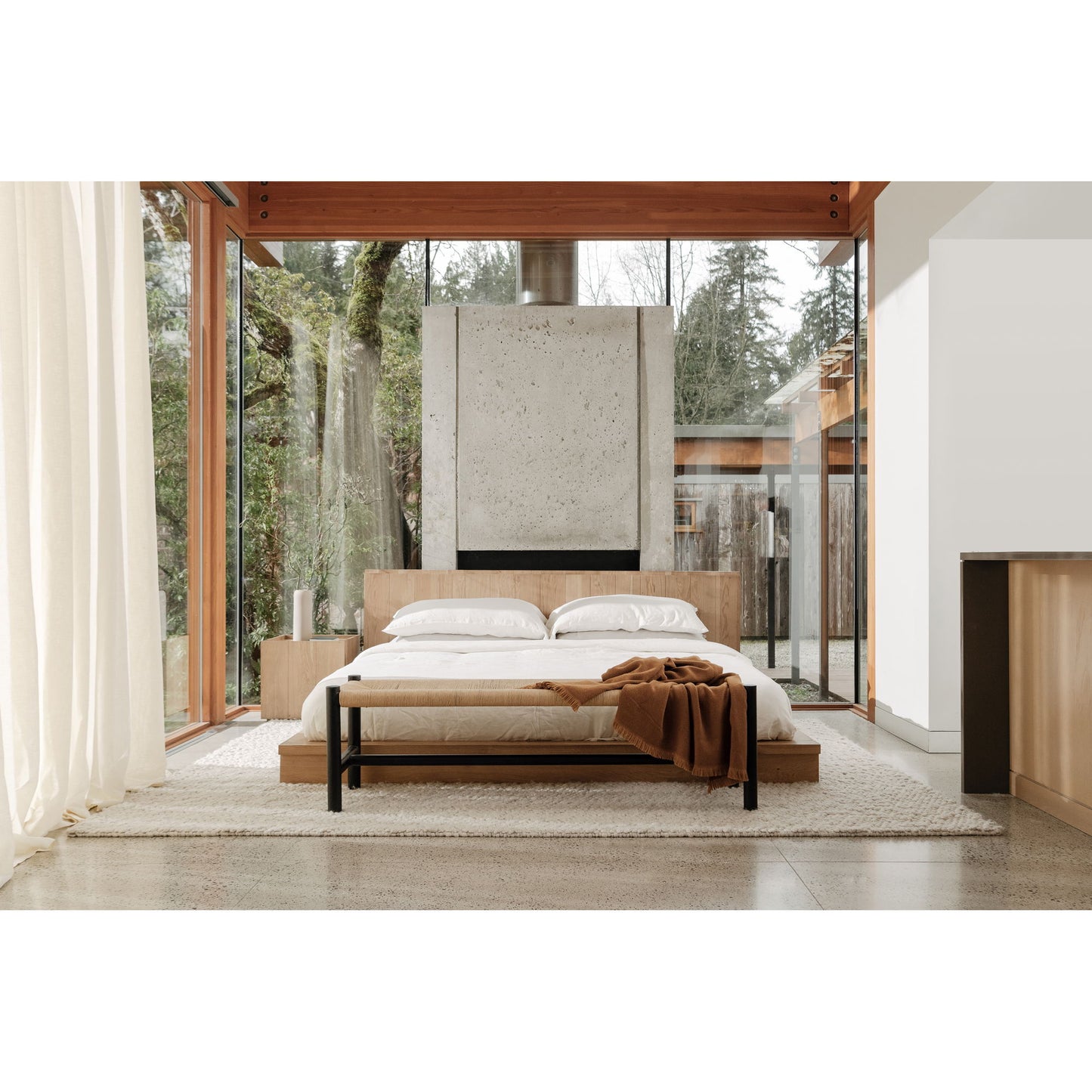 Plank - Queen Bed - Natural Oak