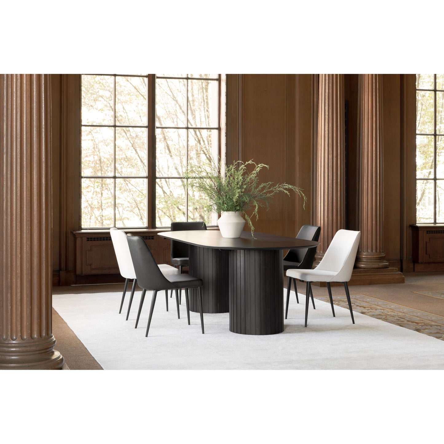 Povera - Acacia Wood Dining Table - Black