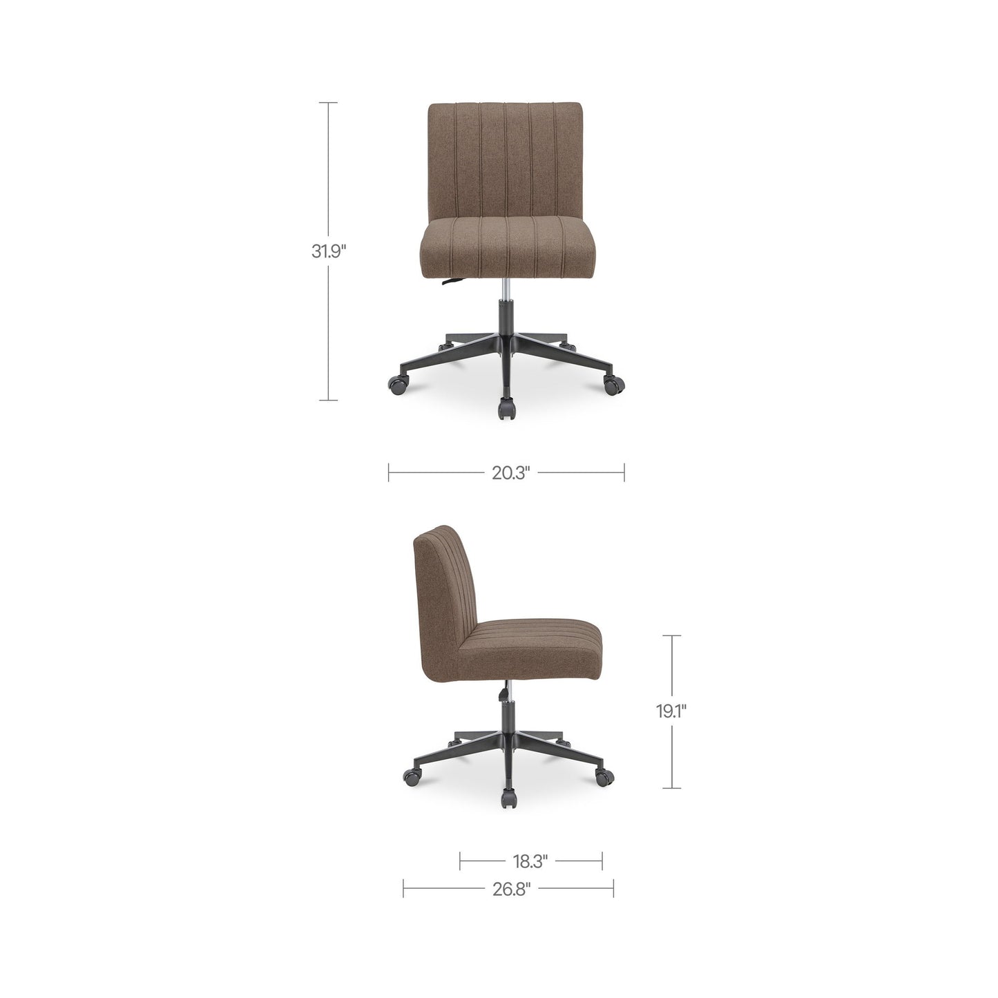 Sally - Office Chair - Light Brown