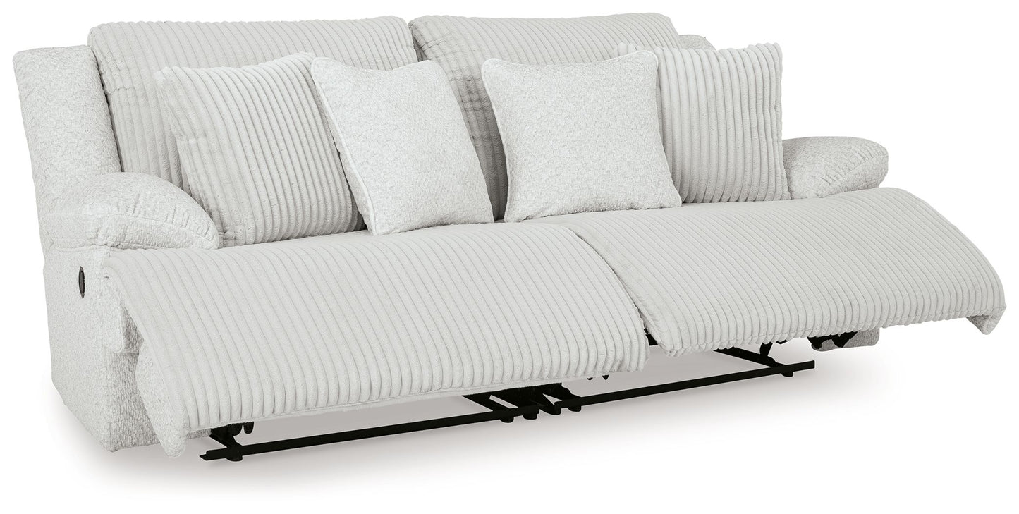 Top Tier - Alloy - 2-Piece Sectional Loveseat With RAF And LAF Recliner