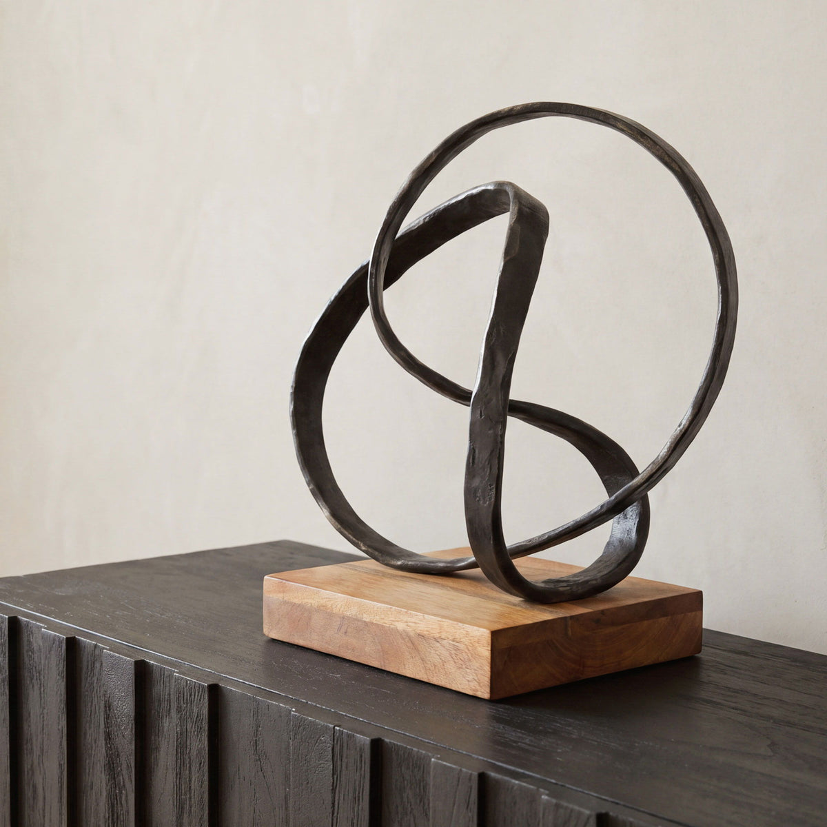 Lida - Cast Aluminum Sculpture - Black