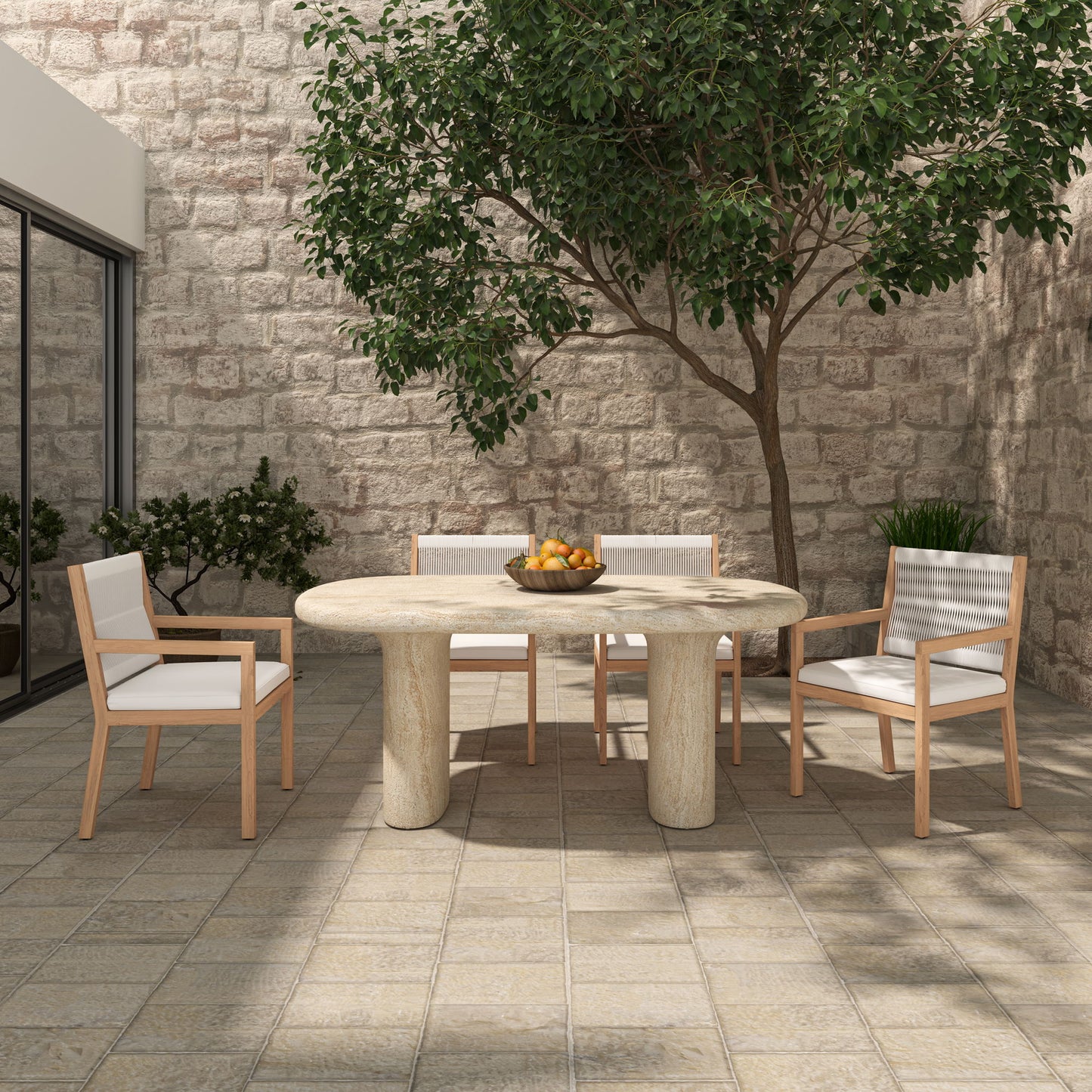 Warby - Outdoor Dining Table - Beige