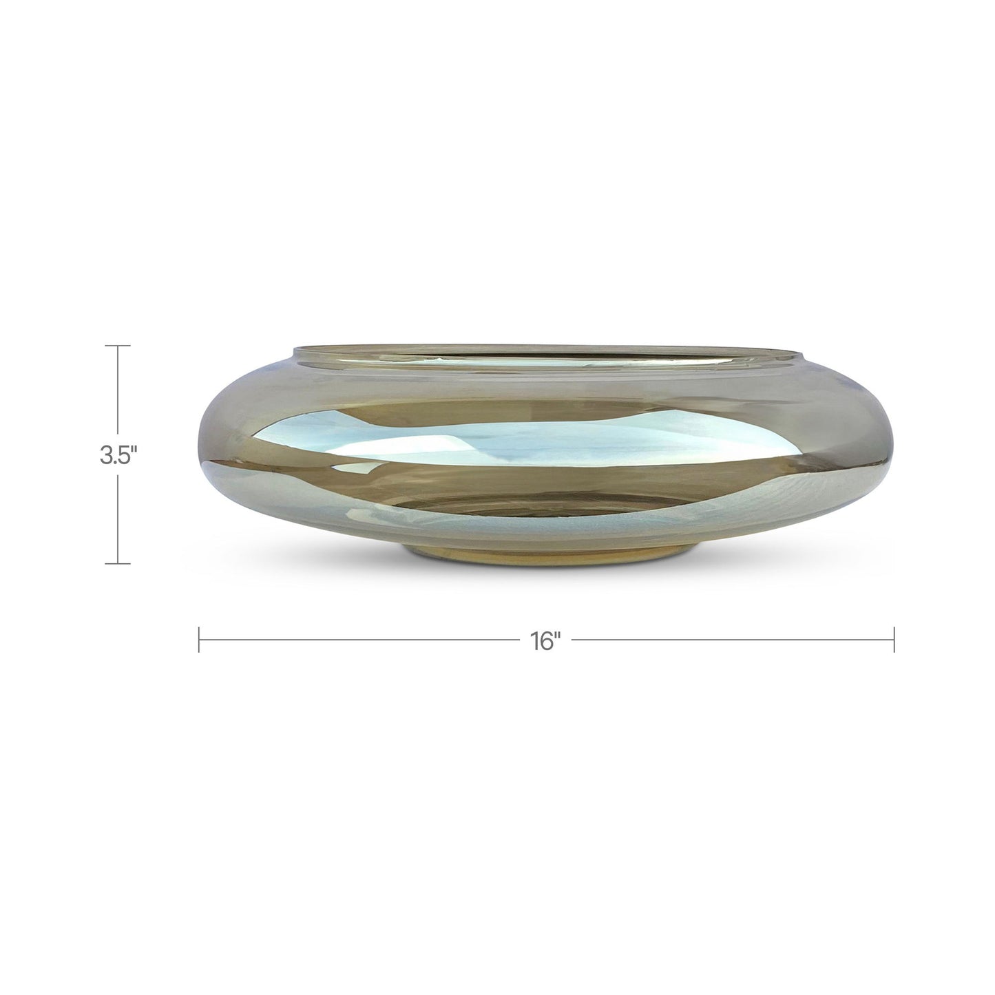 Polene - Glass Bowl Large - Smoky Brown