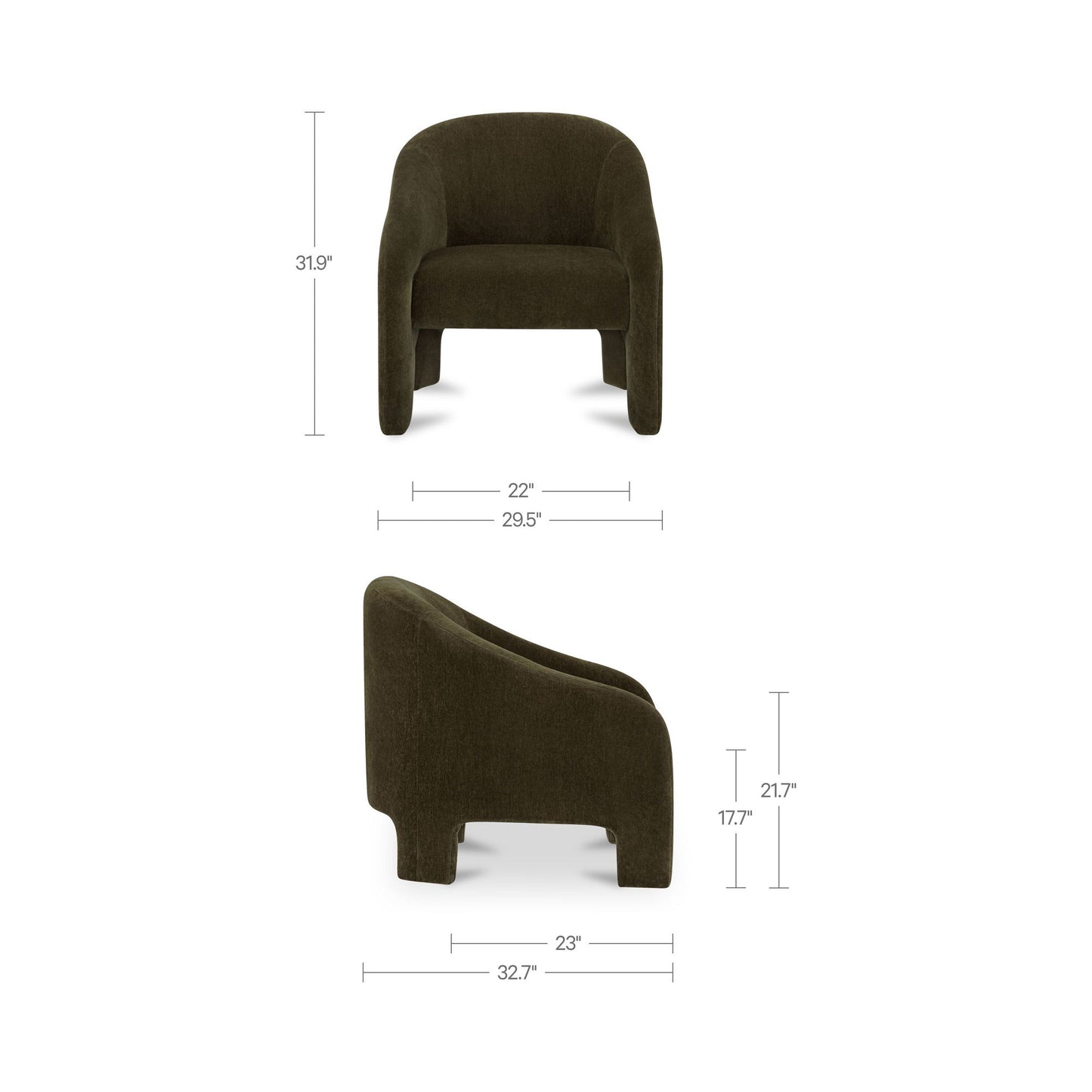Tuva - Accent Chair - Cedar Green