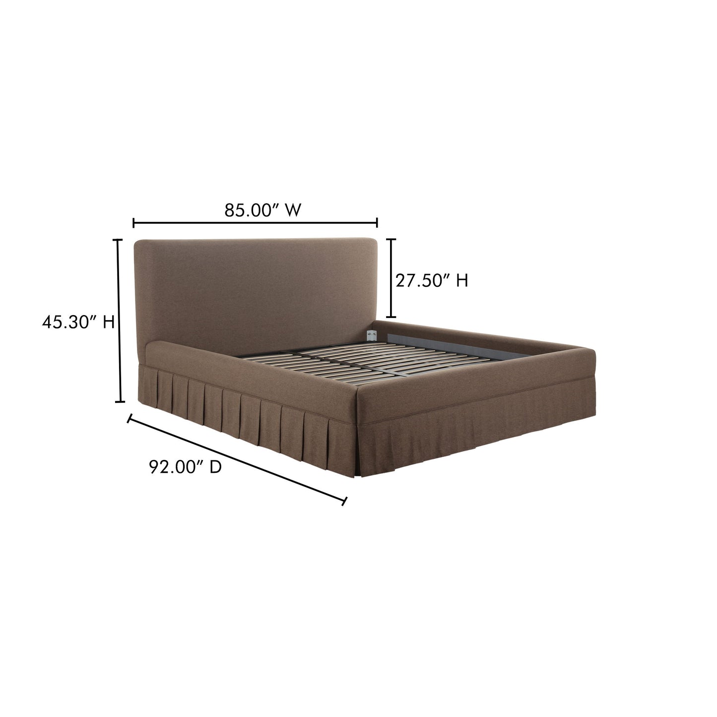 Maren - King Bed - Dark Brown