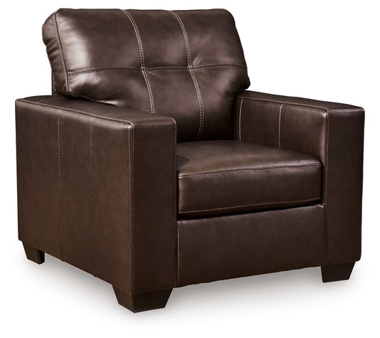 Santorine - Chair - Leather Match - Dark Brown