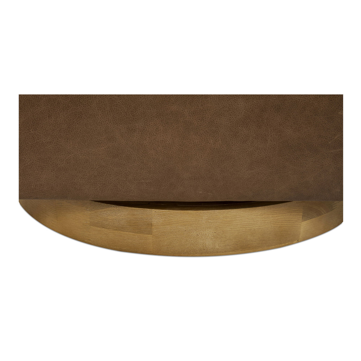 Oscy - Leather Swivel Chair - Brown