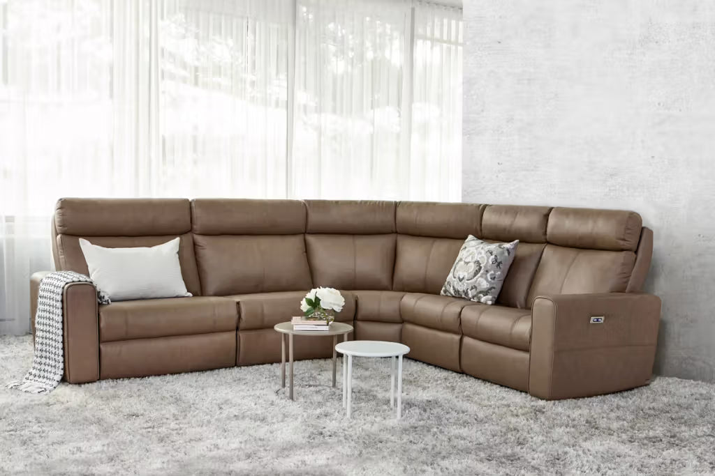 Elran Kendal 4058 Customizable Sectional Available in Fabric or Leather