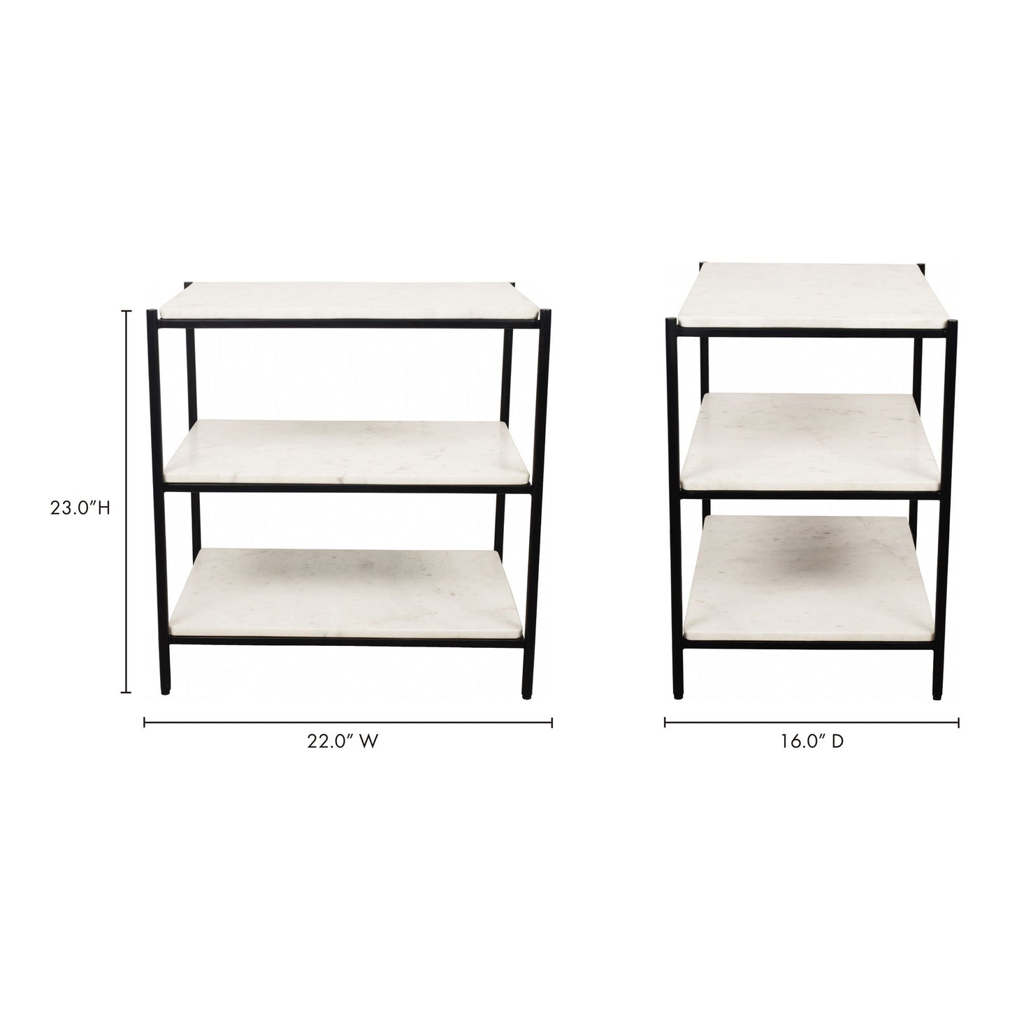 Trine - Nightstand - White