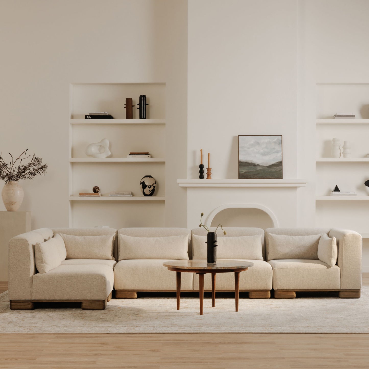 June - Corner Modular Sectional - Oatmeal