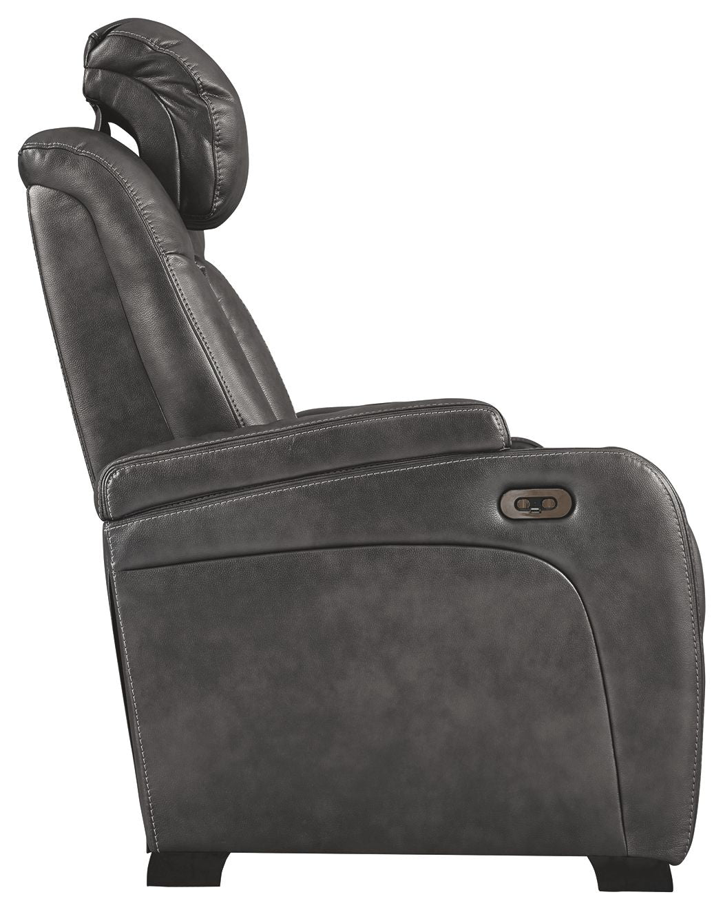 Turbulance - Quarry - Pwr Rec Loveseat with Adjustable Headrest