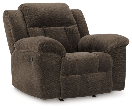 Frohn - Rocker Recliner - Fabric - Chocolate