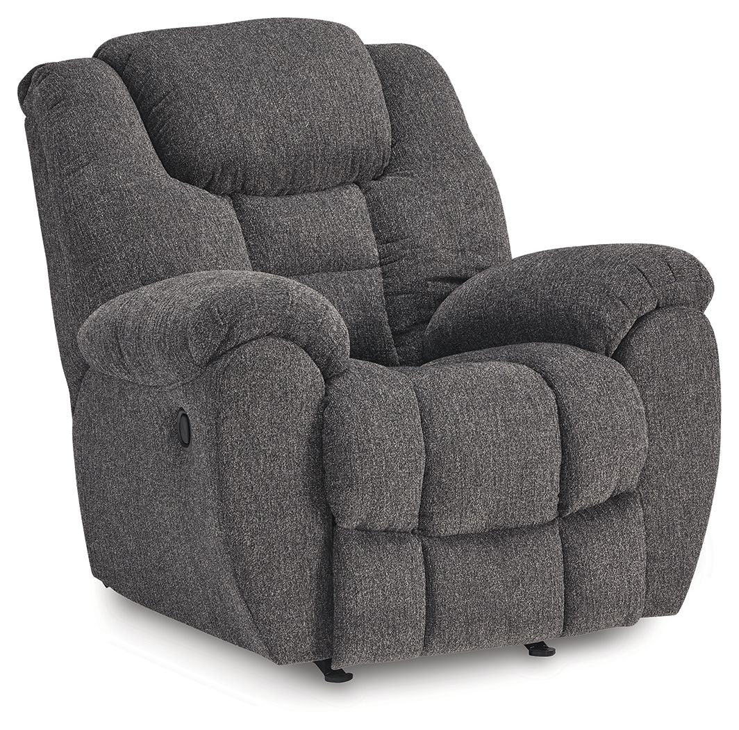 Foreside - Rocker Recliner - Fabric - Charcoal