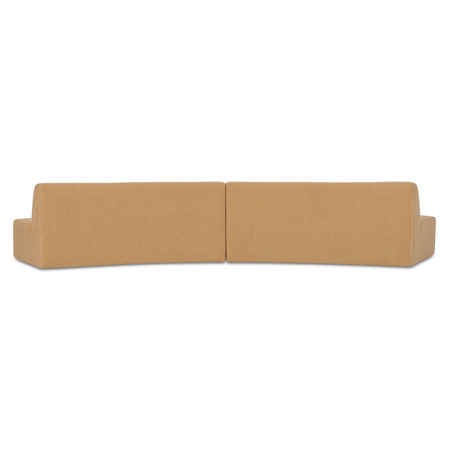 Naomi - 2 Piece Convex Modular Sectional - Golden Yellow