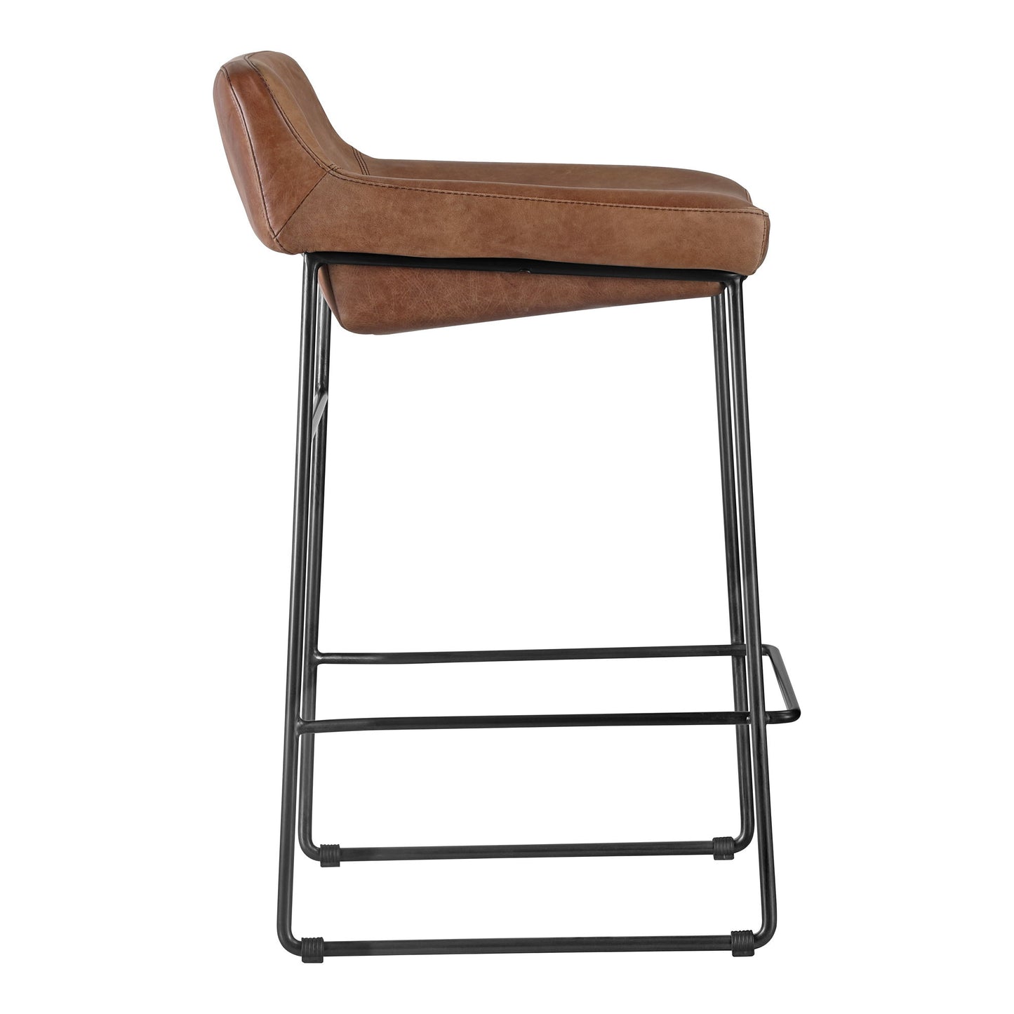Starlet - Leather Open Road Counter Stool (Set of 2) - Brown