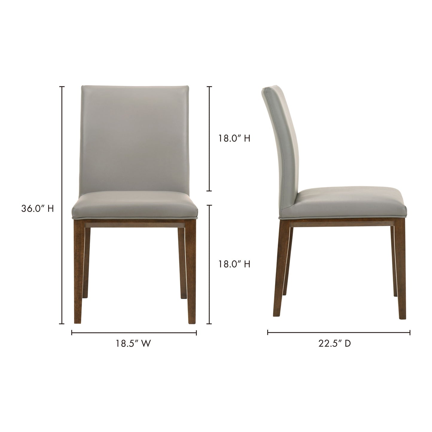 Frankie - Dining Chair (Set of 2) - Gray