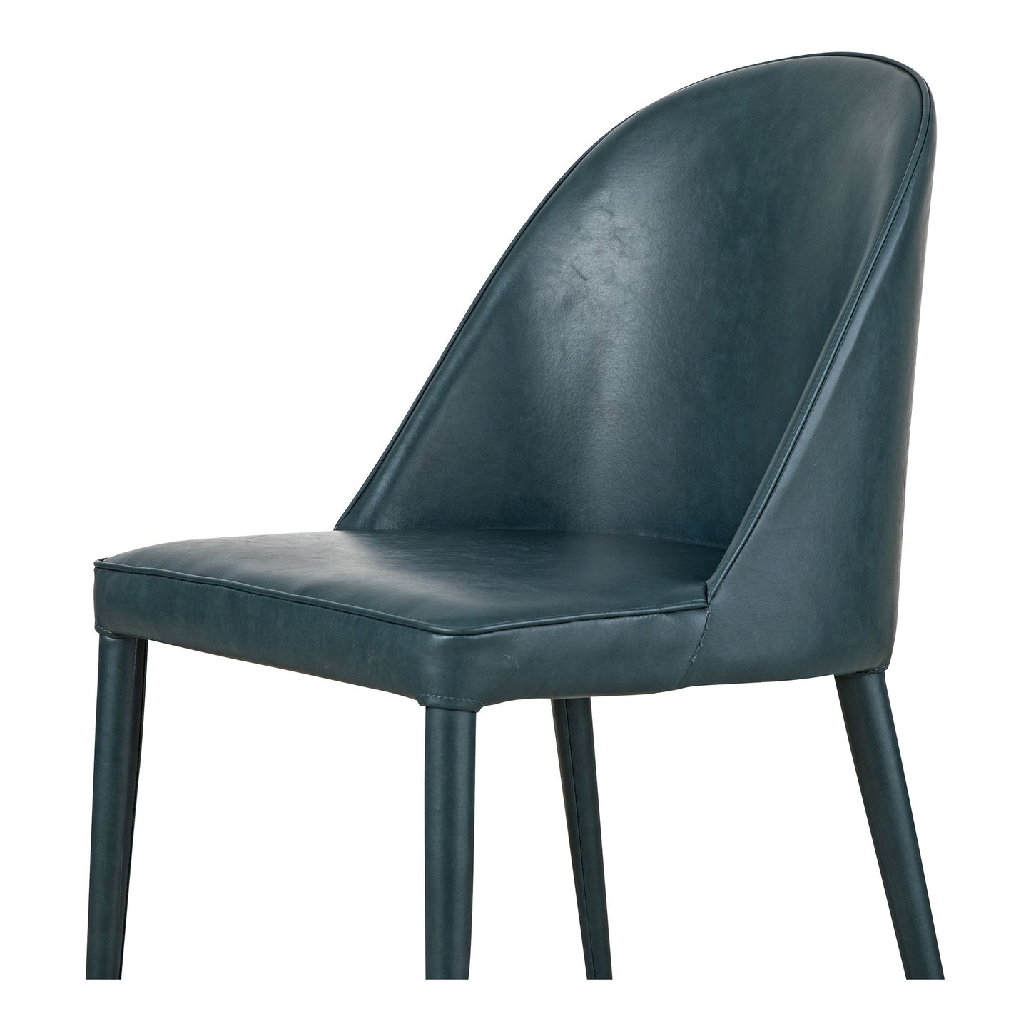 Burton - Vegan Leather Dining Chair (Set of 2) - Dark Teal