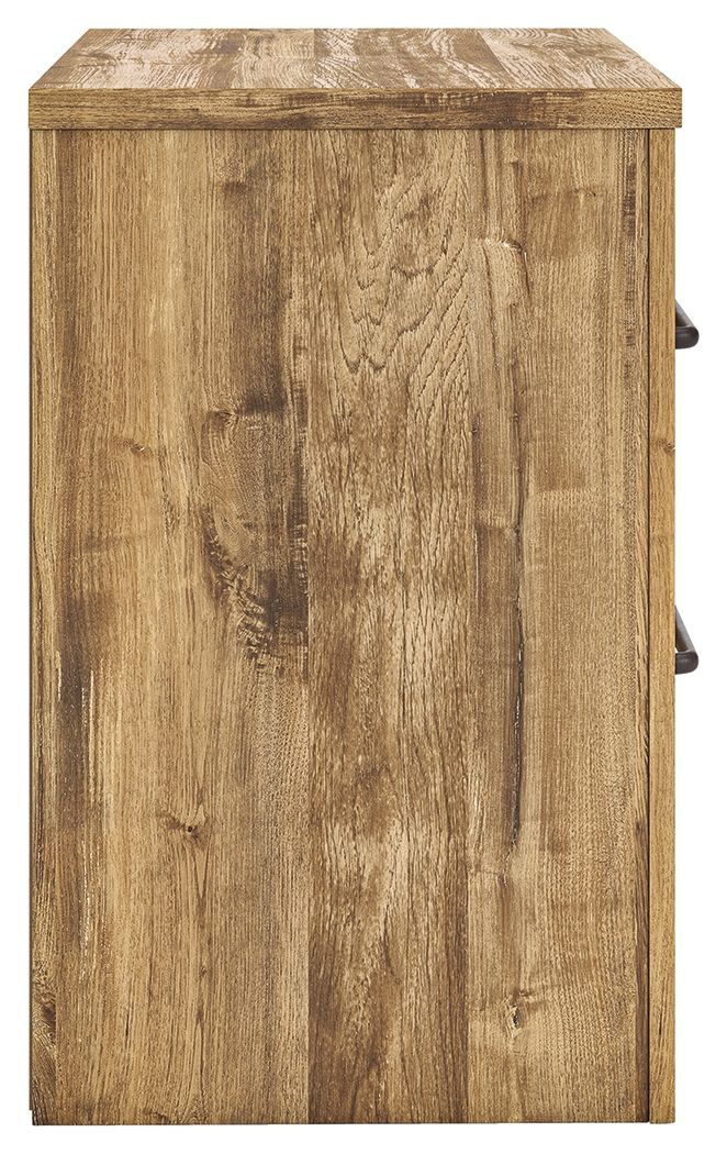 Maystonna - Two Drawer Night Stand - Brown