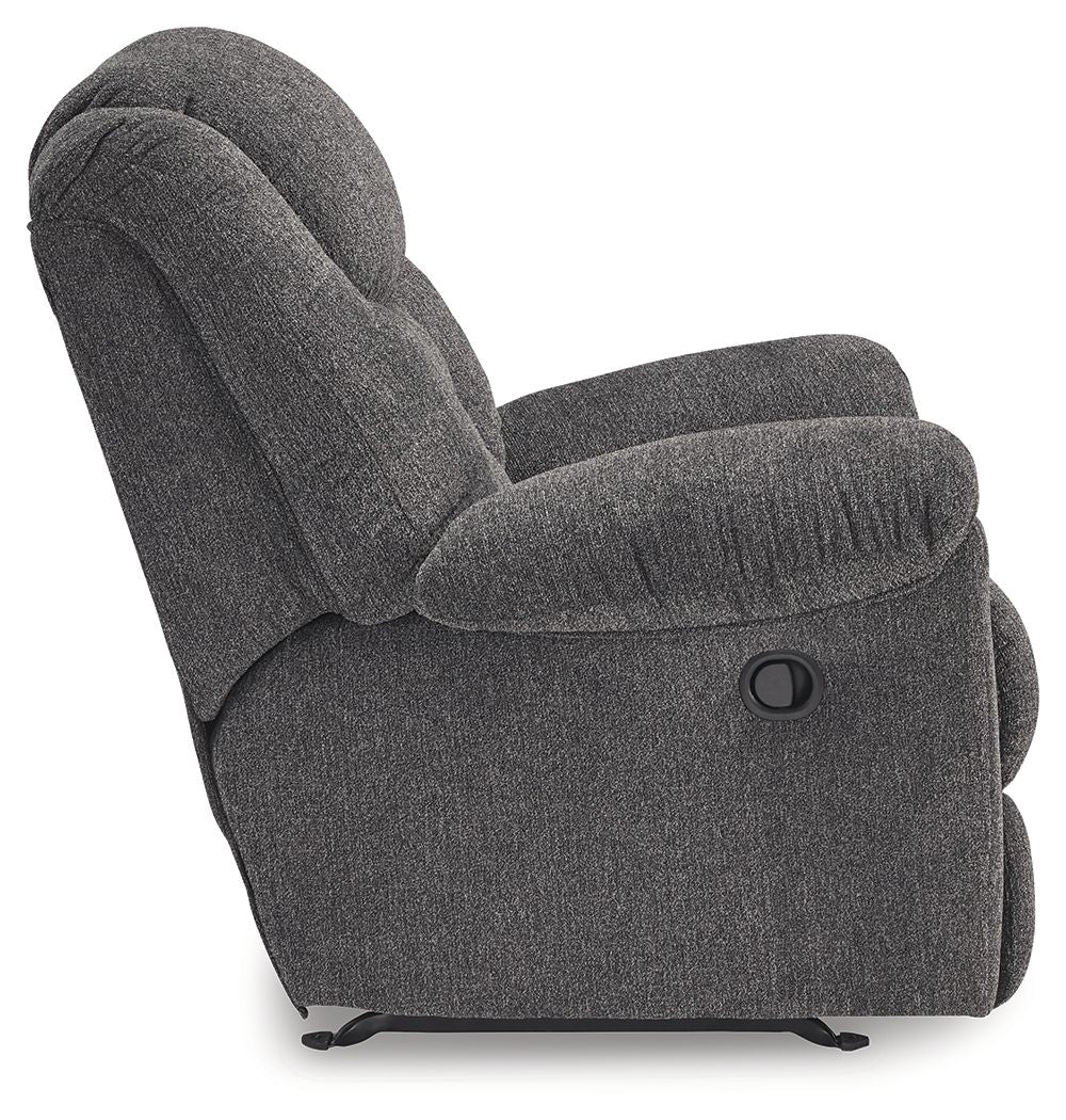 Foreside - Rocker Recliner - Fabric - Charcoal