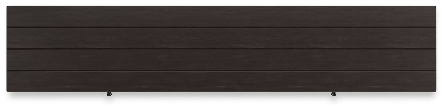 Darborn - Gray / Brown - 88" TV Stand With Electric Infrared Fireplace Insert