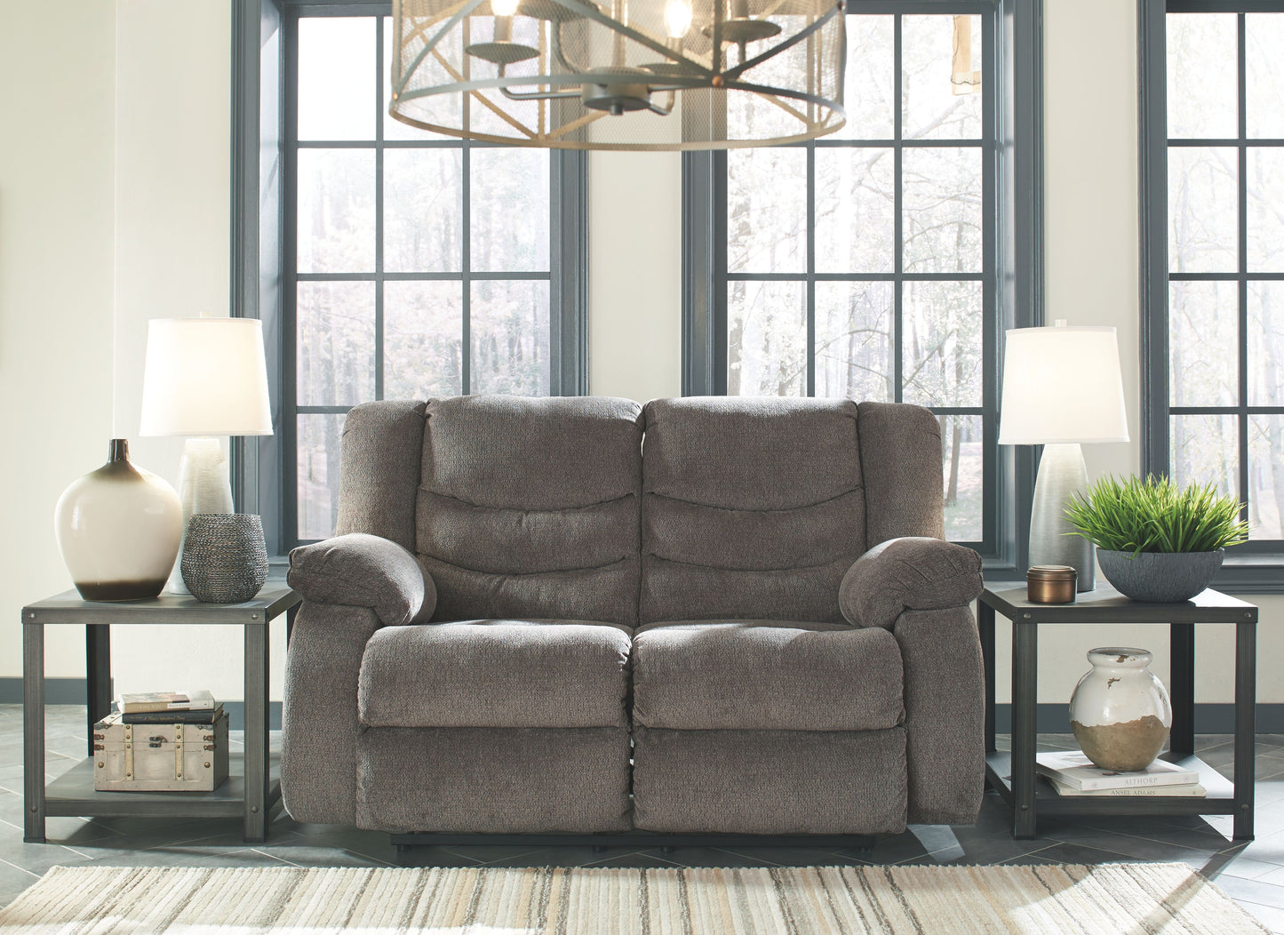 Tulen - 2 Pc. - Reclining Sofa, Reclining Loveseat - Gray