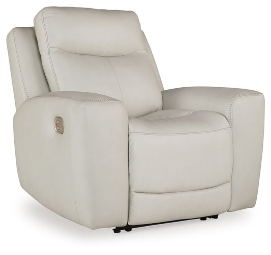 Mindanao - Pwr Recliner/Adj Headrest - Leather Match - Coconut