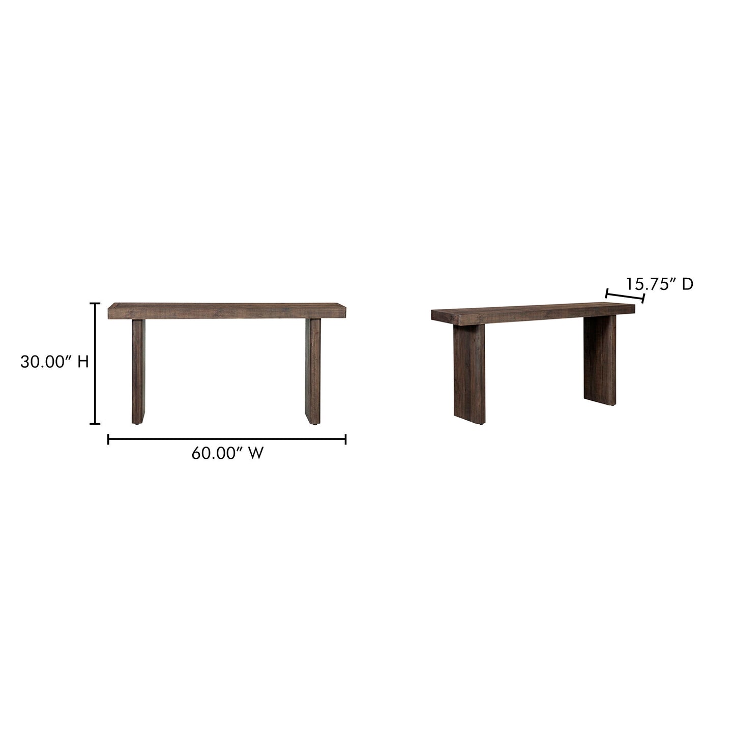 Monterey - Console Table - Rustic Blonde