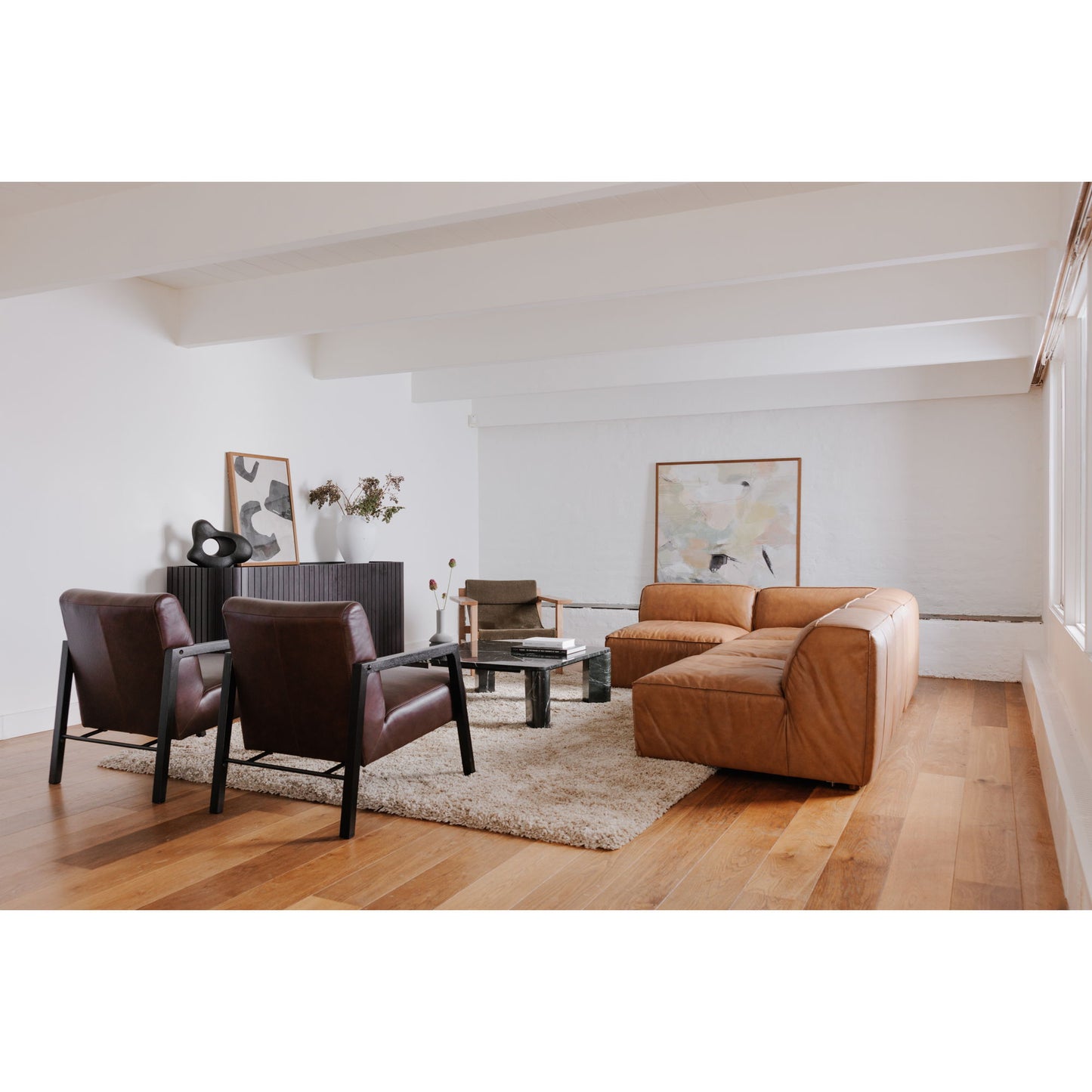 Form - Leather Slipper Chair - Sonoran Tan
